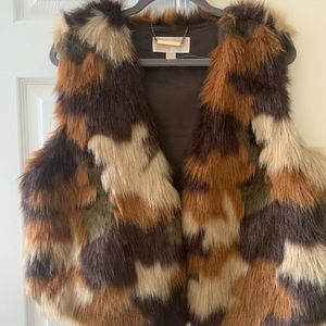Michael Kors Multi color faux fur Vest. XL